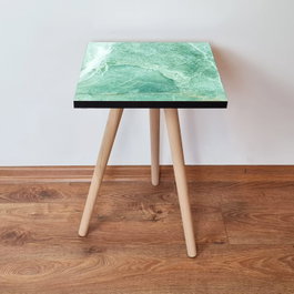 Hanah Home Mesa Auxiliar Shp179 Verde y Blanco